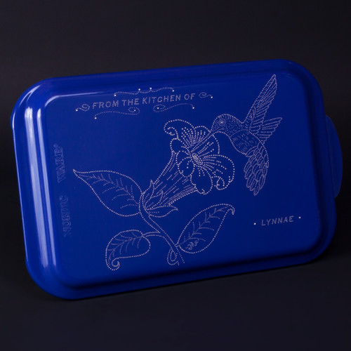 Learn how to engrave on a cake pan with SCM's high speed engraver