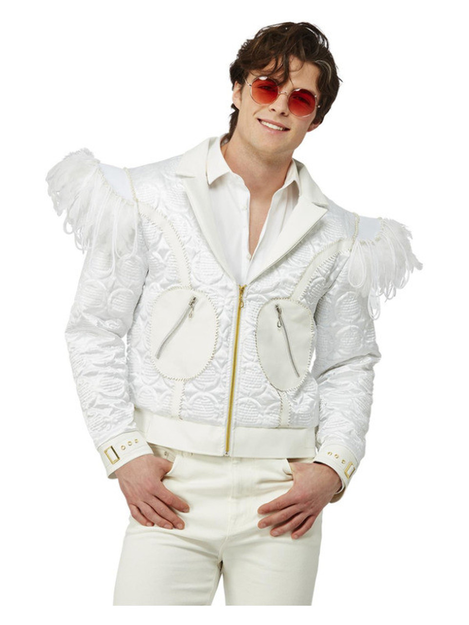 Deluxe Sequin Elton John Mens Baseball Adult Costume Medium