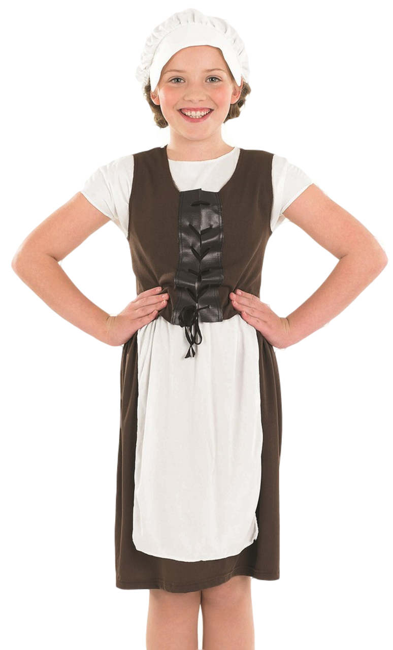 Girls Poor Tudor Fancy Dress Costume 2 - Fancy Dress World