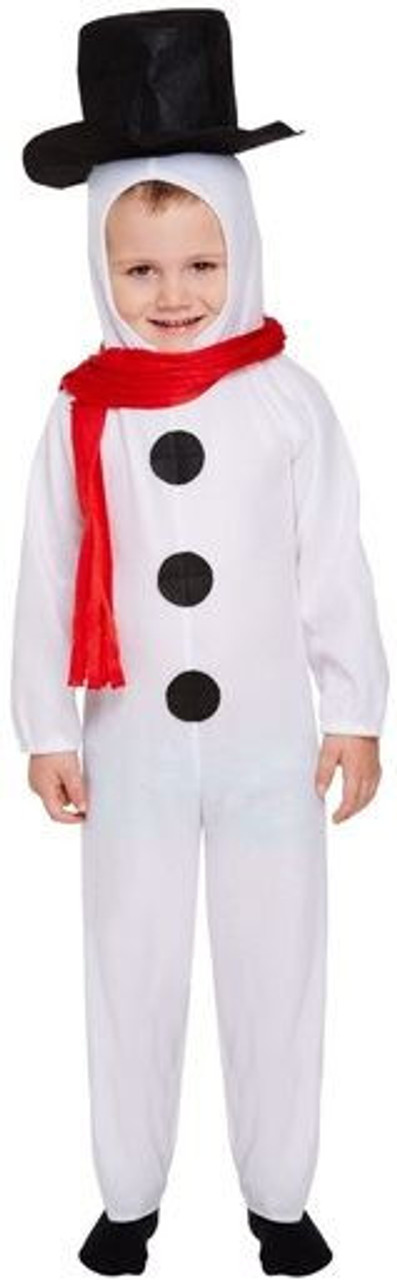 Deluxe Snowman Mascot Costume Winter Fun Fancy Dress Adult White One Size -  Walmart.ca