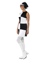 60s Party Girl Costume, Black & White