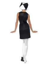 60s Party Girl Costume, Black & White