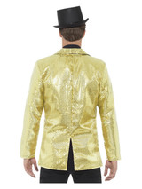 Sequin Jacket, Mens, Gold