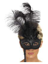 Baroque Fantasy Eyemask, Black