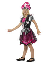 Perfect Pirate Girl Costume, Black & Pink