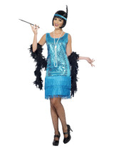 Flirty Flapper Costume, Teal