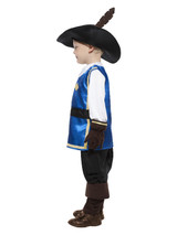 Musketeer Child Costume, Blue