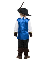 Musketeer Child Costume, Blue
