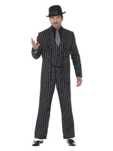 Vintage Gangster Boss Costume, Black