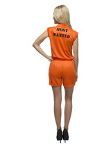 Fever Convict Queen Costume, Orange