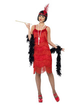 Flapper Shimmy Costume, Red