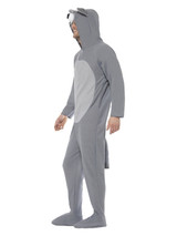 Wolf Costume, Grey, All-in-one, Adult