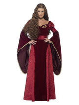 Deluxe Medieval Queen Costume, Red