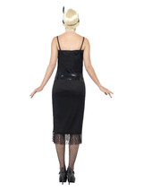 Flapper Costume, Black with Headpiece