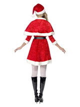 Miss Santa Costume, Red with Cape and Belt