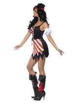 Pirate Costume, Red & White