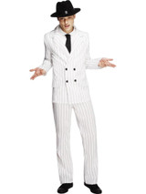 Fever Gangster Costume, White