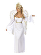 Angel Costume, White with Crown, Adult