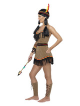 Native American Inspired Woman Costume, Brown