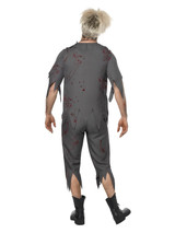 High School Horror Zombie Schoolboy Costume, Grey