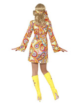 60s Hippy Costume, Multi-Coloured