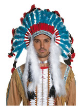 Native American Inspired Headdress, Blue