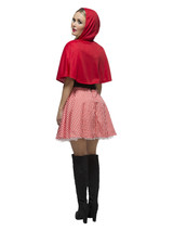 Fever Red Riding Hood Costume, Red, Hooded Cape