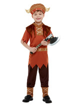 Viking Costume, Brown, Child