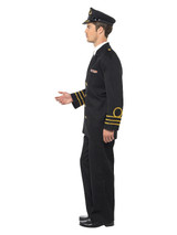 Navy Officer Costume, Black, Mens
