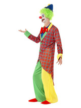 Deluxe La Circus Clown Costume, Multi-Coloured