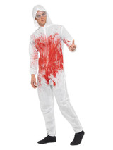 Bloody Forensic Overall Costume, Red