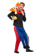 Piggyback Kidnap Clown Costume, Multi-Coloured