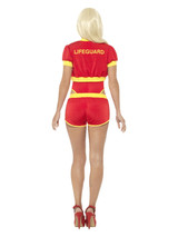 Deluxe Baywatch Lifeguard Costume, Red & Yellow