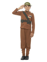 Horrible Histories Soldier Costume, Brown