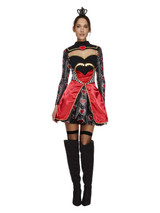 Fever Queen Of Hearts Costume, Black