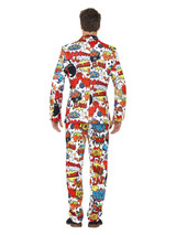 Comic Strip Suit, Red & White