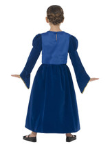 Tudor Princess Girl Costume, Royal Blue