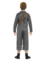 WW2 Evacuee Boy Costume, Grey