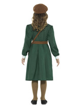 WW2 Evacuee Girl Costume, Green