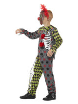 Deluxe Twisted Clown Costume, Multi-Coloured