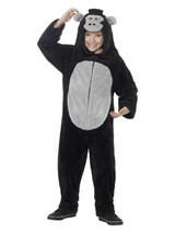 Deluxe Gorilla Costume, Black, Child