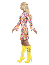 Flower Hippie Costume, Multi-Coloured
