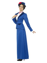 Victorian Nanny Costume, Blue, Adult