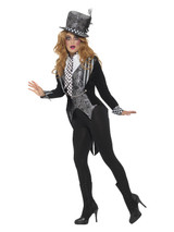 Deluxe Dark Miss Hatter Costume, Black