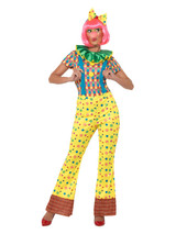 Giggles The Clown Lady Costume, Multi-Coloured