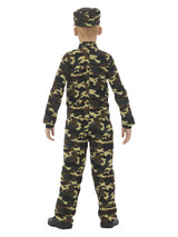 Camouflage Military Boy Costume, Green