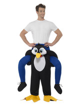 Piggyback Penguin Costume, Black