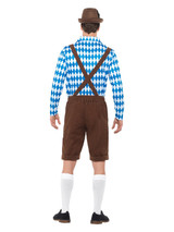 Bavarian Beer Man Costume, Blue & Brown