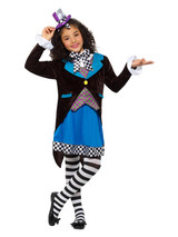 Deluxe Little Miss Hatter Costume, with Dress, Mul