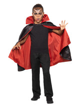 Reversible Vampire Cape, Black & Red, Child